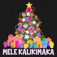 Hawaiian Christmas Mele Kalikimaka Tropical Flower Tree Ornament thumb 1