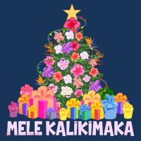 Hawaiian Christmas Mele Kalikimaka Tropical Flower Tree Long Sleeve Shirt thumb 2
