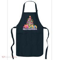 Hawaiian Christmas Mele Kalikimaka Tropical Flower Tree Apron thumb 0