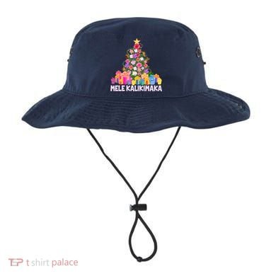 Hawaiian Christmas Mele Kalikimaka Tropical Flower Tree Bucket Hat