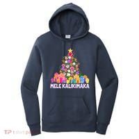 Hawaiian Christmas Mele Kalikimaka Tropical Flower Tree Women's Hoodie thumb 0