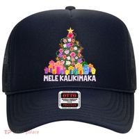 Hawaiian Christmas Mele Kalikimaka Tropical Flower Tree Hat thumb 0
