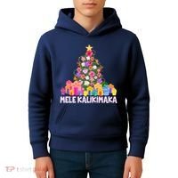 Hawaiian Christmas Mele Kalikimaka Tropical Flower Tree Kids Hoodie thumb 4