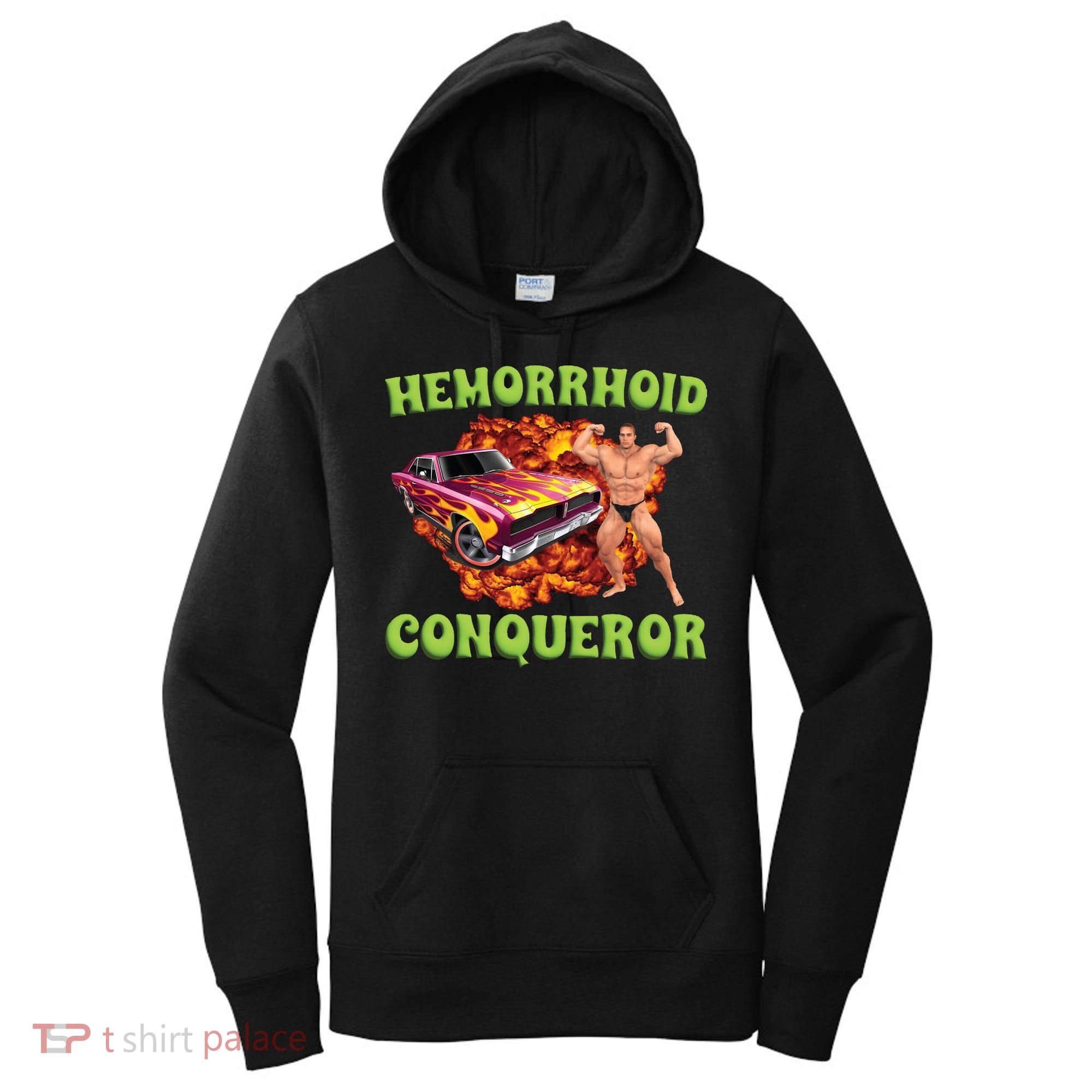 Hemorrhoid Conqueror Meme Women's Hoodie