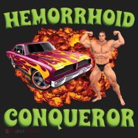 Hemorrhoid Conqueror Meme Golf Towel thumb 3