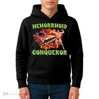 Hemorrhoid Conqueror Meme Kids Hoodie thumb 4