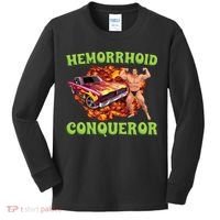 Hemorrhoid Conqueror Meme Kids Long Sleeve Shirt thumb 0