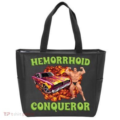 Hemorrhoid Conqueror Meme Tote Bag