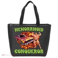 Hemorrhoid Conqueror Meme Tote Bag thumb 0