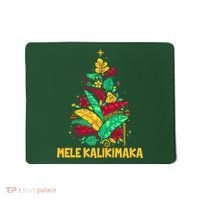 Hawaiian Christmas Mele Kalikimaka Tropical Leaves Tree Mousepad thumb 0