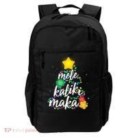 Hawaiian Christmas Mele Kaliki Maka Hibiscus Tree Backpack thumb 0