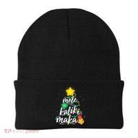 Hawaiian Christmas Mele Kaliki Maka Hibiscus Tree Beanie thumb 0