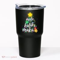 Hawaiian Christmas Mele Kaliki Maka Hibiscus Tree Tumbler thumb 0
