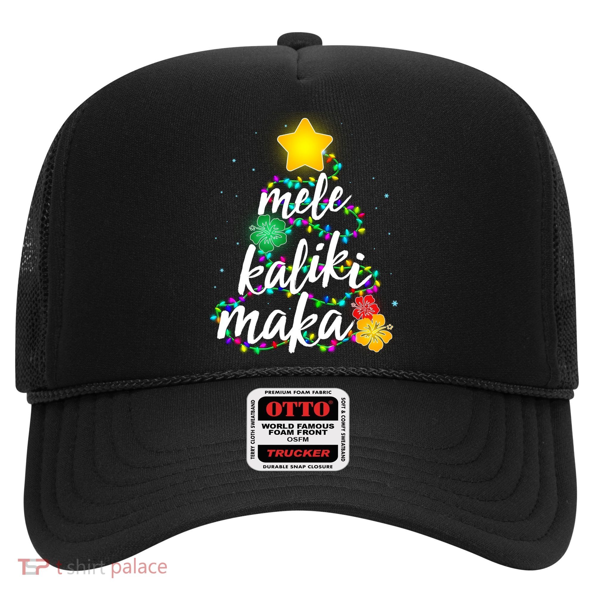 Hawaiian Christmas Mele Kaliki Maka Hibiscus Tree Hat