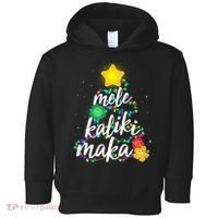 Hawaiian Christmas Mele Kaliki Maka Hibiscus Tree Toddler Hoodie thumb 0