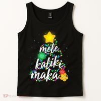 Hawaiian Christmas Mele Kaliki Maka Hibiscus Tree Tank Top thumb 2