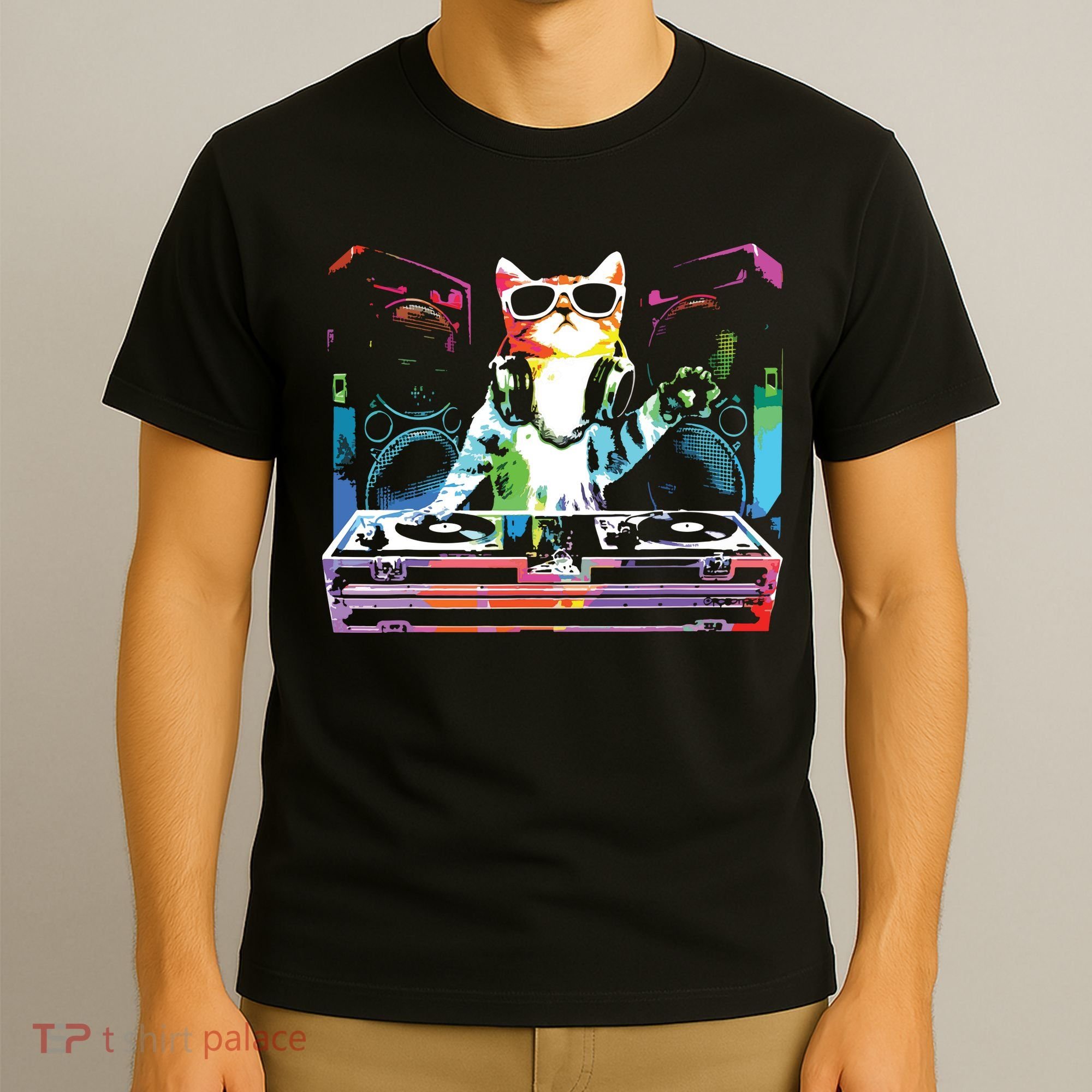 HOUSE CAT New DJ Cat Kitty T-Shirt