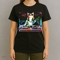 HOUSE CAT New DJ Cat Kitty T-Shirt thumb 4