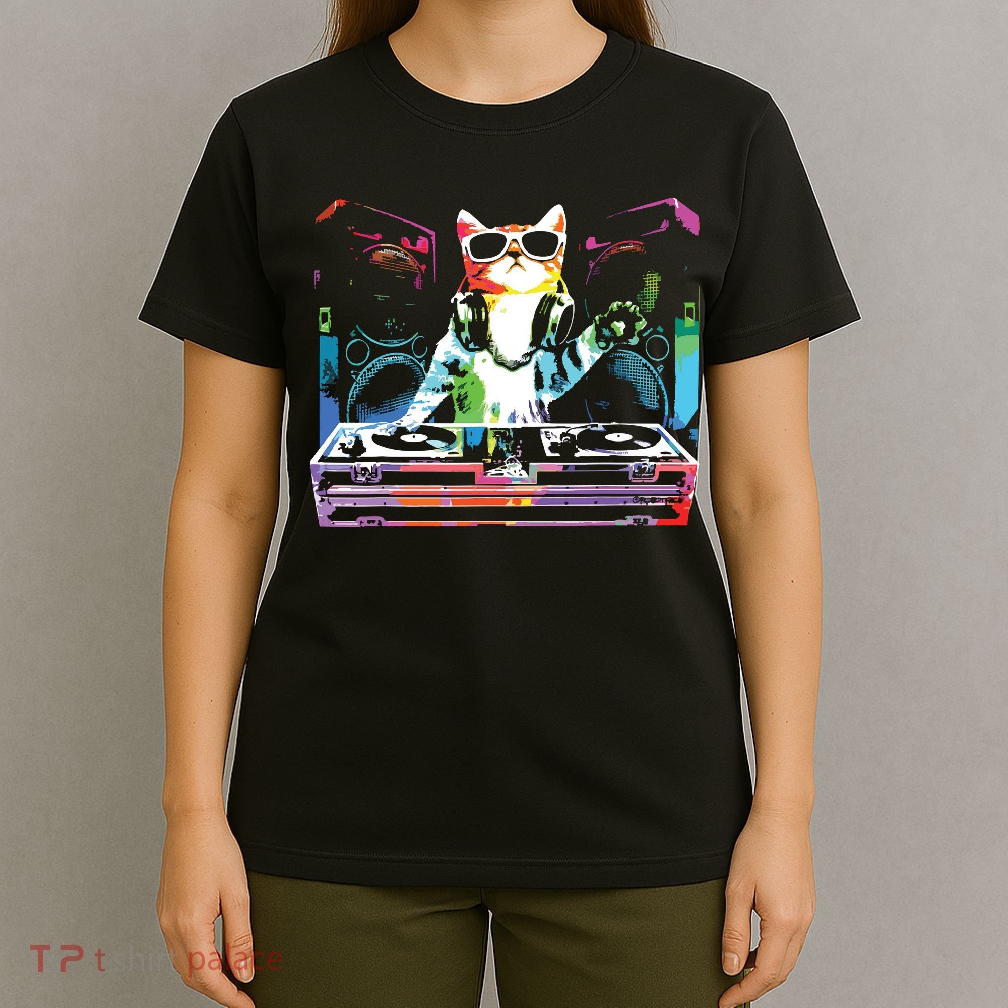 HOUSE CAT New DJ Cat Kitty T-Shirt