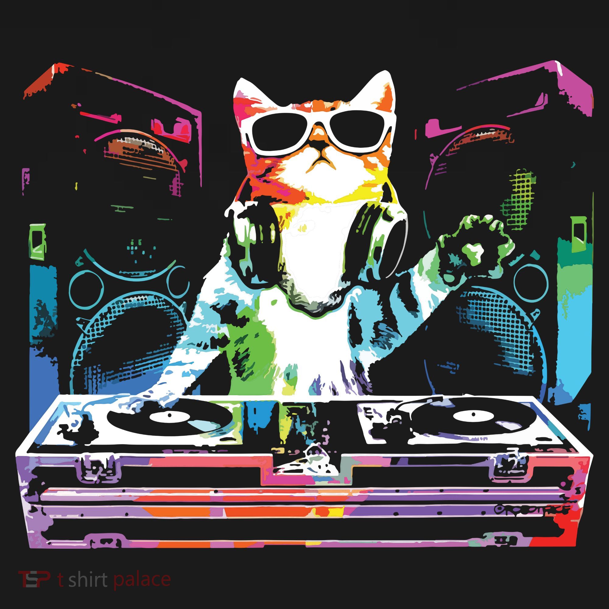 HOUSE CAT New DJ Cat Kitty Coaster