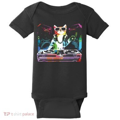 HOUSE CAT New DJ Cat Kitty Baby Bodysuit