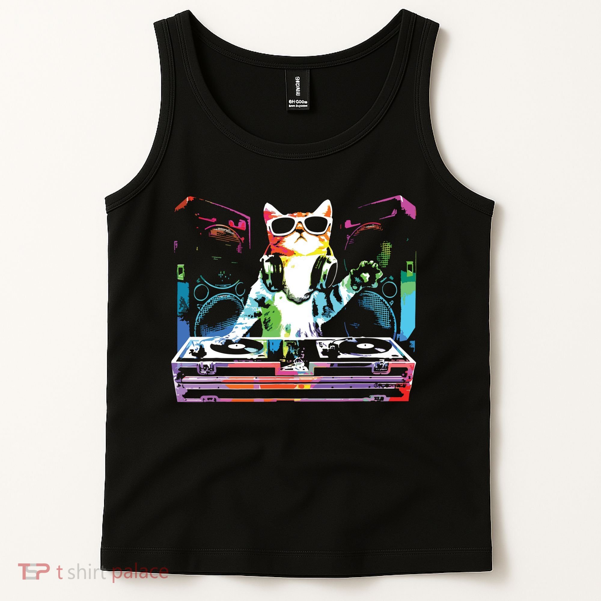 HOUSE CAT New DJ Cat Kitty Tank Top