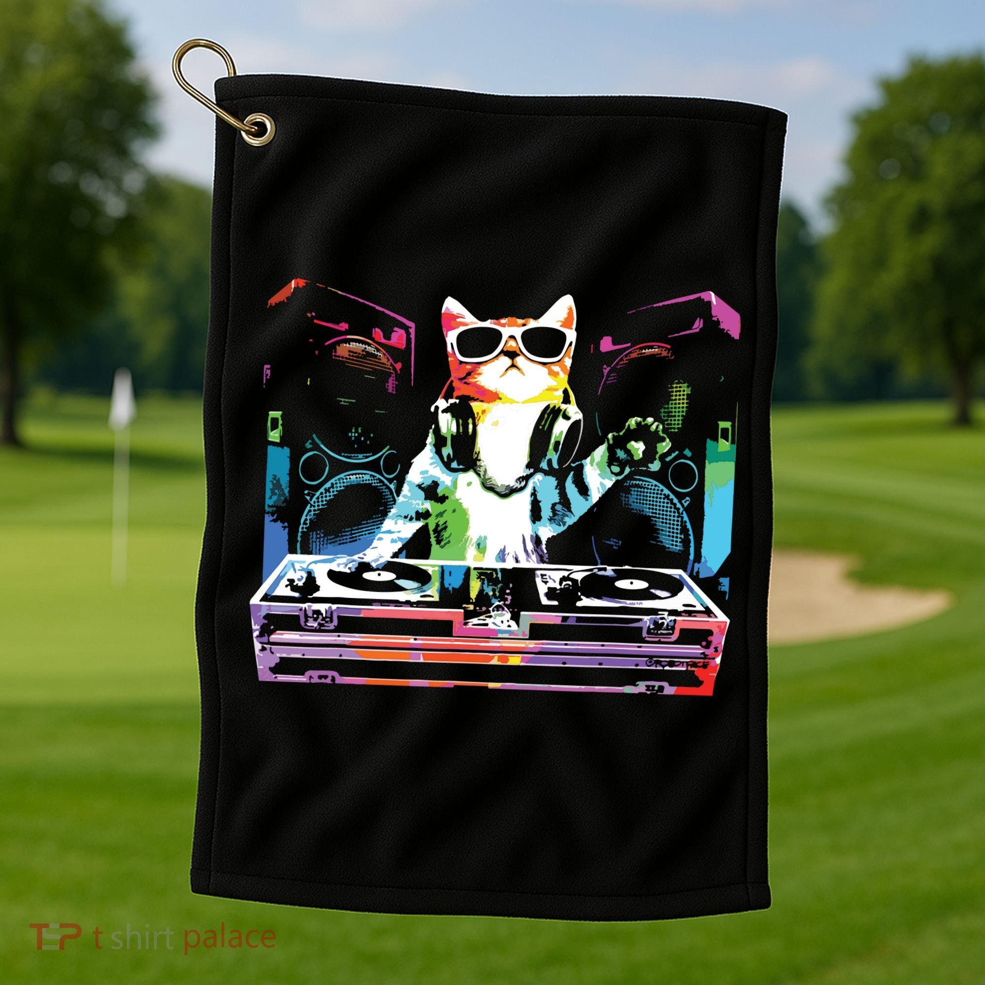 HOUSE CAT New DJ Cat Kitty Golf Towel