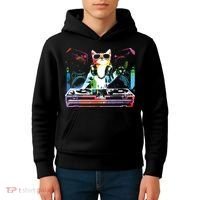 HOUSE CAT New DJ Cat Kitty Kids Hoodie thumb 4