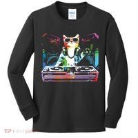 HOUSE CAT New DJ Cat Kitty Kids Long Sleeve Shirt thumb 0