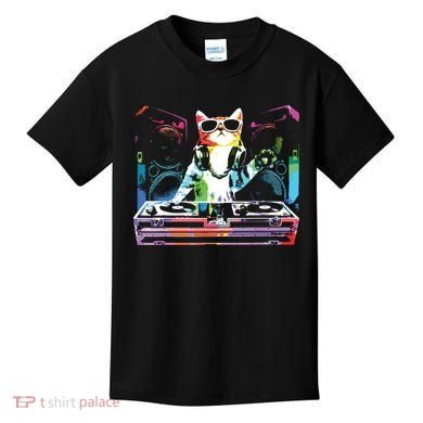 HOUSE CAT New DJ Cat Kitty Kids T-Shirt