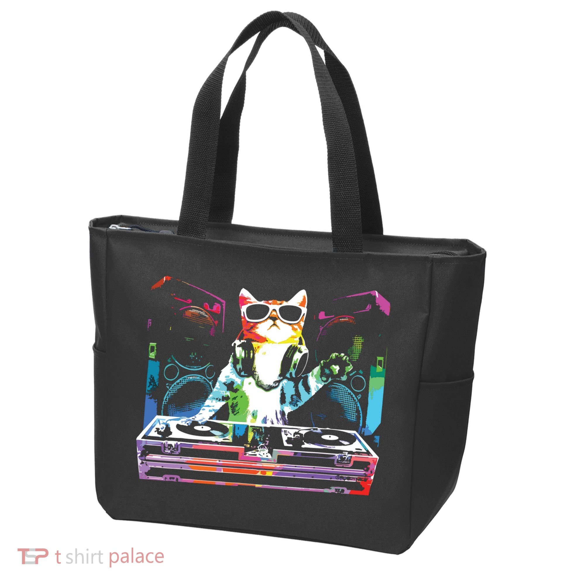 HOUSE CAT New DJ Cat Kitty Tote Bag
