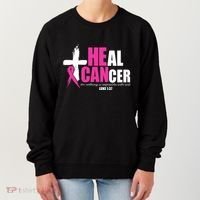 Heal Cancer Nothing Is Impossible With God Breast Women's Sweatshirt thumb 0