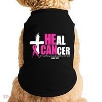 Heal Cancer Nothing Is Impossible With God Breast Doggie Tank thumb 0