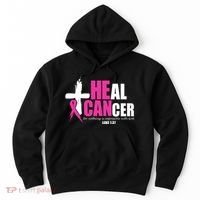 Heal Cancer Nothing Is Impossible With God Breast Hoodie thumb 0