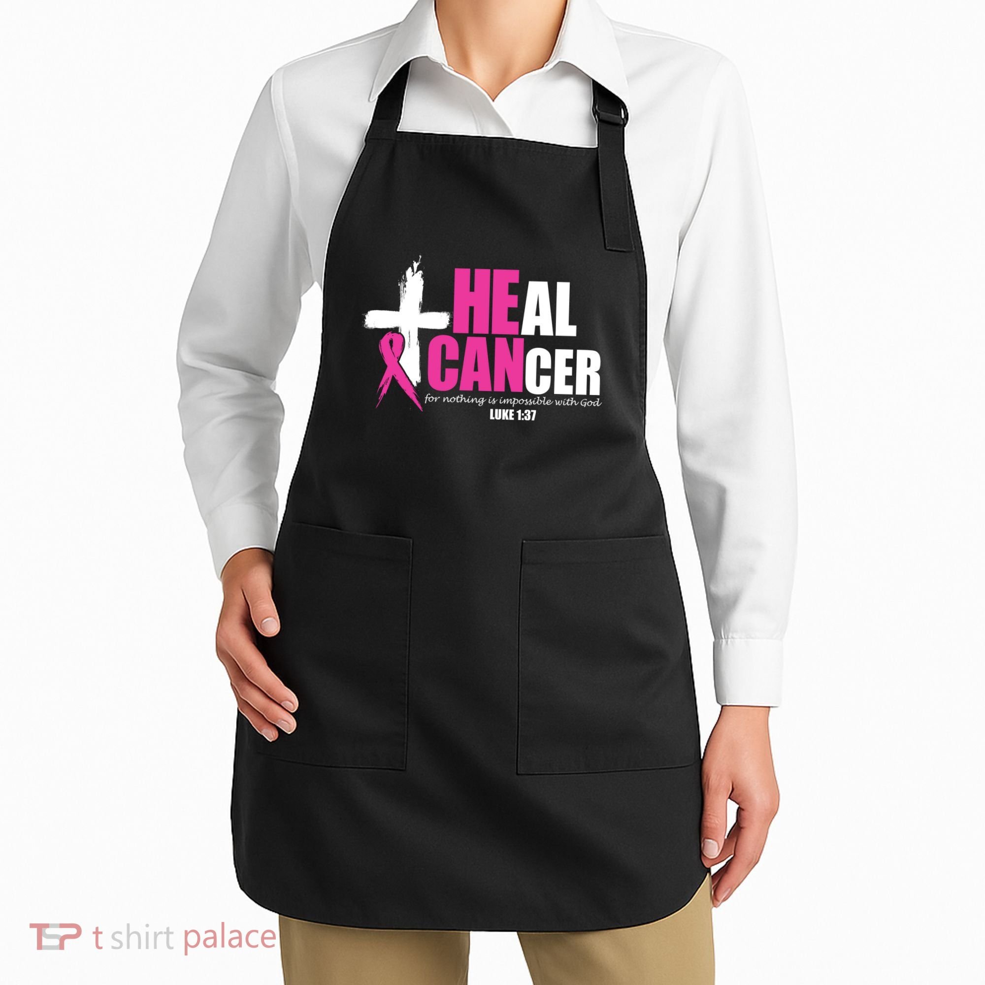 Heal Cancer Nothing Is Impossible With God Breast Apron