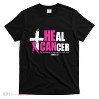 Heal Cancer Nothing Is Impossible With God Breast T-Shirt thumb 0