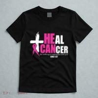 Heal Cancer Nothing Is Impossible With God Breast T-Shirt thumb 5