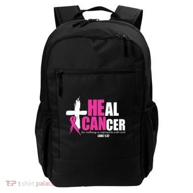 Heal Cancer Nothing Is Impossible With God Breast Backpack