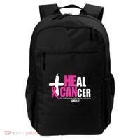 Heal Cancer Nothing Is Impossible With God Breast Backpack thumb 0