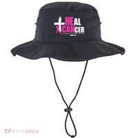 Heal Cancer Nothing Is Impossible With God Breast Bucket Hat thumb 0