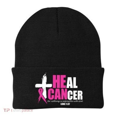 Heal Cancer Nothing Is Impossible With God Breast Beanie