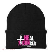 Heal Cancer Nothing Is Impossible With God Breast Beanie thumb 0