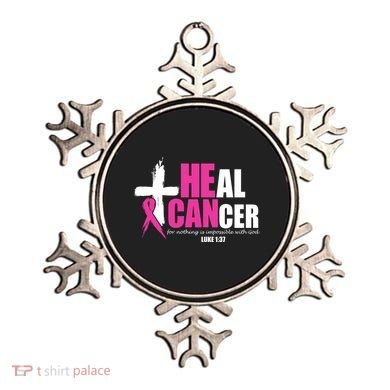 Heal Cancer Nothing Is Impossible With God Breast Ornament