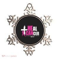 Heal Cancer Nothing Is Impossible With God Breast Ornament thumb 0