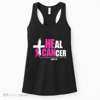 Heal Cancer Nothing Is Impossible With God Breast Women's Tank Top thumb 0