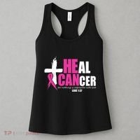 Heal Cancer Nothing Is Impossible With God Breast Women's Tank Top thumb 3