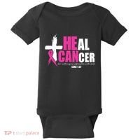 Heal Cancer Nothing Is Impossible With God Breast Baby Bodysuit thumb 0