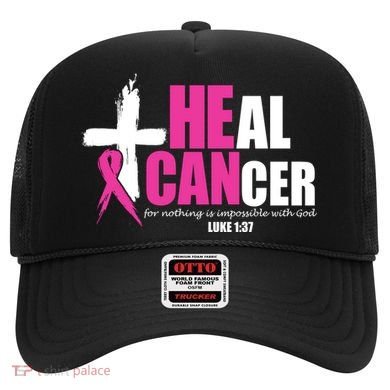 Heal Cancer Nothing Is Impossible With God Breast Hat