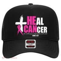 Heal Cancer Nothing Is Impossible With God Breast Hat thumb 0