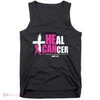 Heal Cancer Nothing Is Impossible With God Breast Tank Top thumb 0
